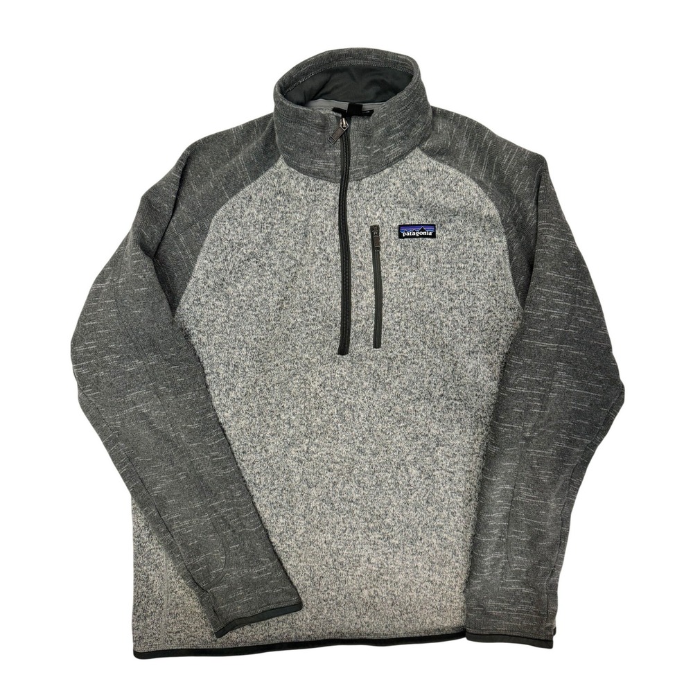 Patagonia Better Sweater 1/4 Zip Fleece Pullover Mens Large Grey